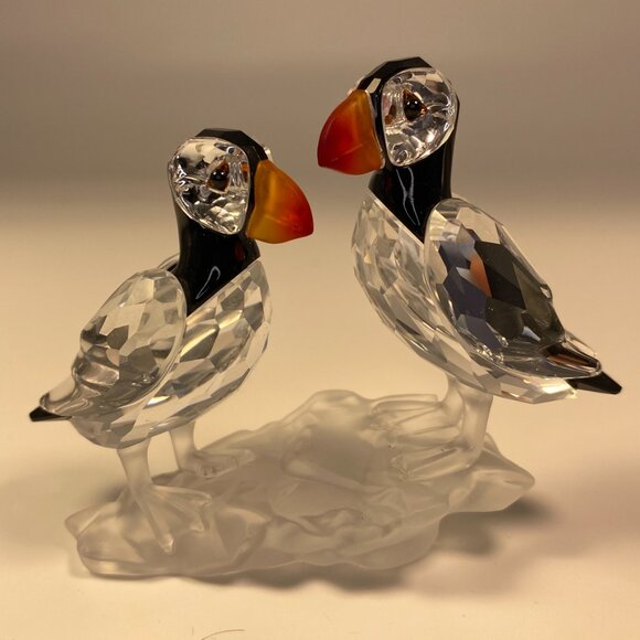 Swarovski Crystal Puffins Figurine, Retired Collectible, Excellent Condition - Picture 9 of 9